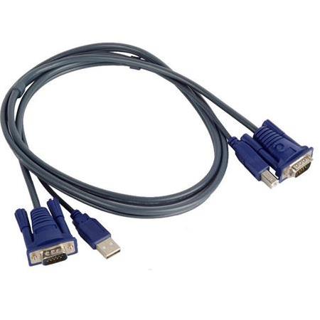 Alfais 4535 Usb Kvm Switch Vga Yazıcı Adaptör Kablosu